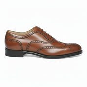 side-view - Men's Brown Leather Brogue Dress Shoes