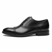 side-view - Men's Brown Leather Brogue Dress Shoes