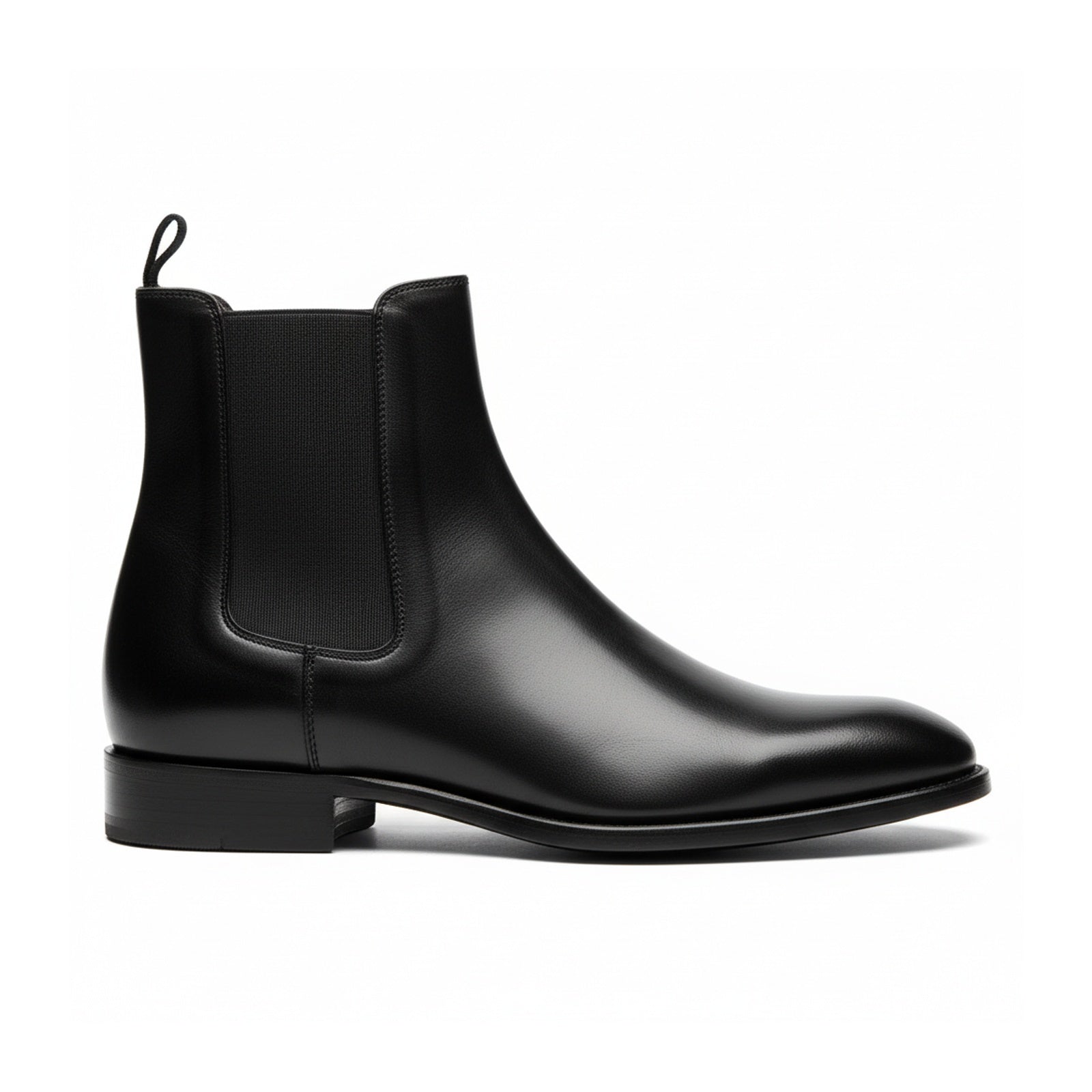 side-view - Men's Brown Leather Chelsea Boots