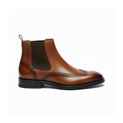 side-view - Men's Brown Leather Chelsea Boots