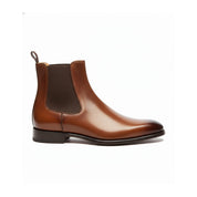 side-view - Men's Brown Leather Chelsea Boots