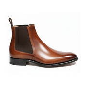 side-view - Men's Brown Leather Chelsea Boots