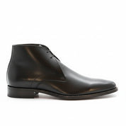 side-view - Men's Brown Leather Chukka Ankle Boots