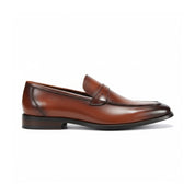 side-view - Men's Brown Leather Classic Loafer Shoes