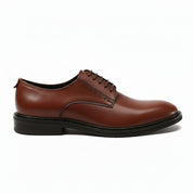 side-view - Men's Brown Leather Derby Shoes