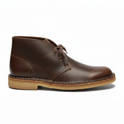 side-view - Men's Brown Leather Desert Boots