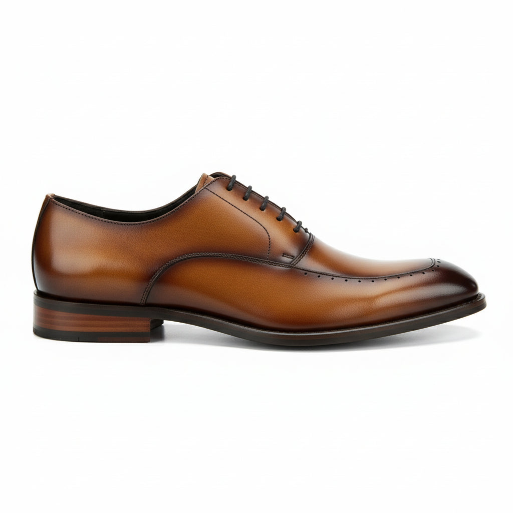 side-view - Men's Brown Leather Dress Shoes