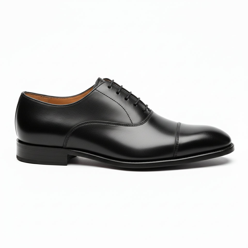 side-view - Men's Brown Leather Formal Dress Shoes