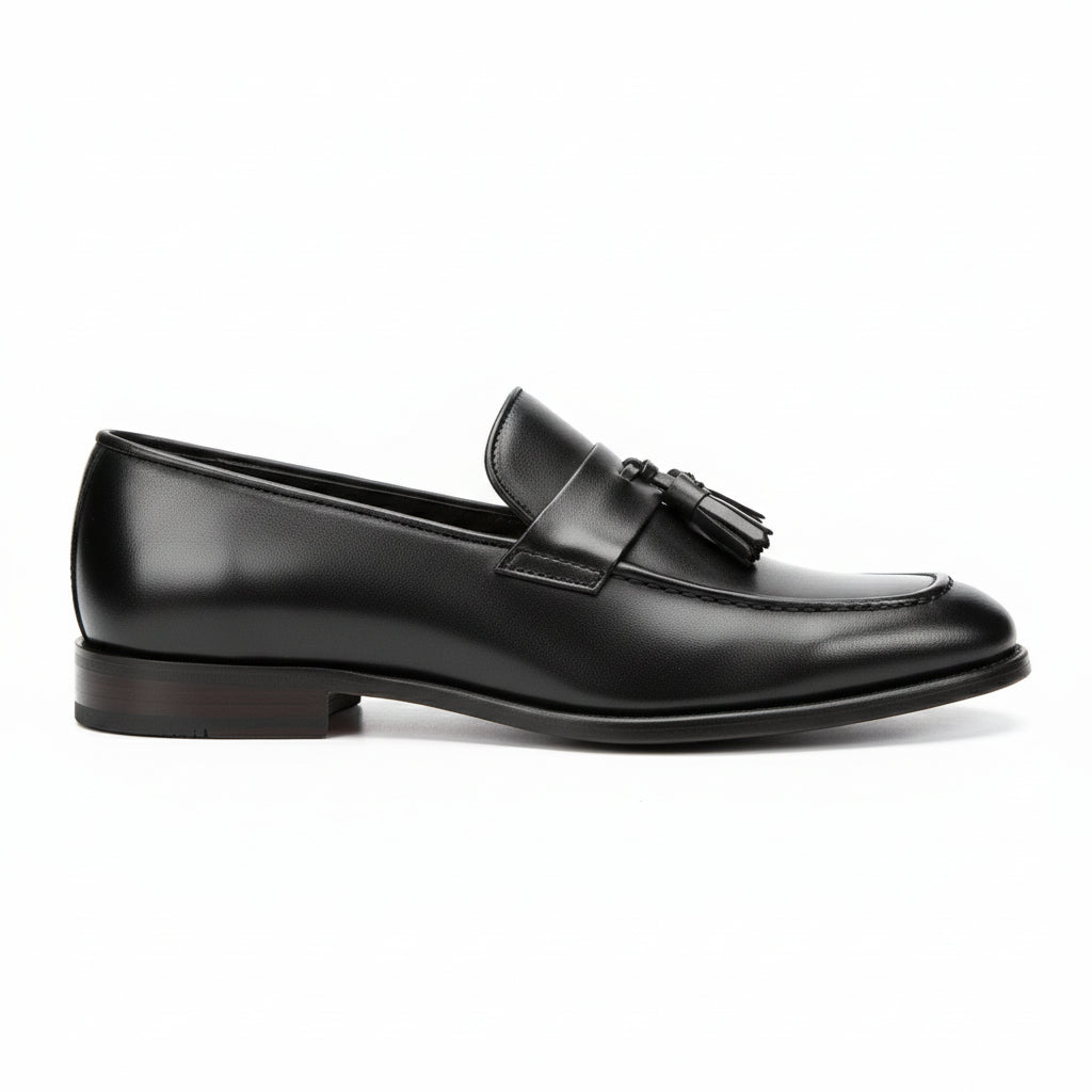 side-view - Men's Brown Leather Loafers
