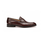side-view - Men's Brown Leather Moccasins
