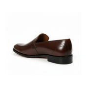Men's Brown Leather Moccasins - side-view