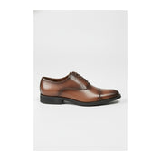 side-view - Men's Brown Leather Oxford Dress Shoes