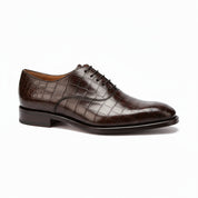 side-view - Men's Brown Leather Oxford Shoes