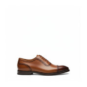 side-view - Men's Brown Leather Wingtip Brogue Dress Shoes