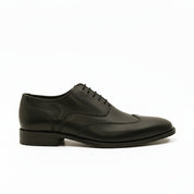 side-view - Men's Brown Leather Wingtip Oxford Shoes