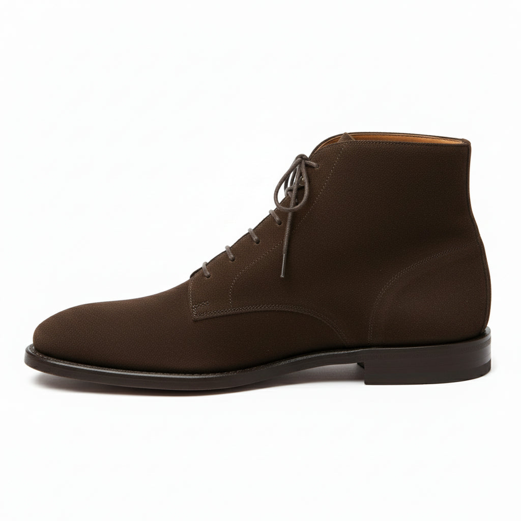 Men's Brown Suede Ankle Boots - side-view