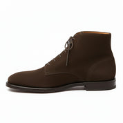 Men's Brown Suede Ankle Boots - side-view