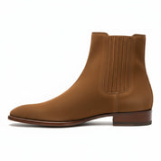 side-view - Men's Brown Suede Chelsea Boots