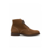 side-view - Men's Brown Suede Lace-Up Ankle Boots