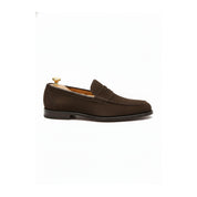 side-view - Men's Brown Suede Moccasin Loafers
