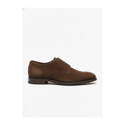Men's Brown Suede Oxford Dress Shoes - side-view