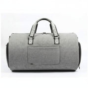 Men's Canvas Duffel Bag with Shoe Compartment - side-view