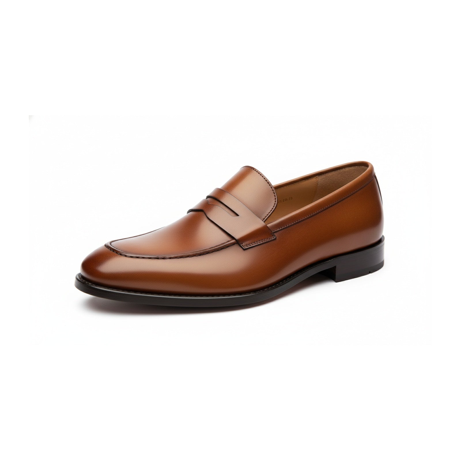 side-view - Men's Cow Leather Loafer Shoes
