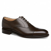 side-view - Men's Dark Brown Leather Oxford Dress Shoes