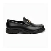 side-view - Men's Glossy Leather Slip-Ons