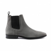 Men's Gray Suede Chelsea Boots - side-view