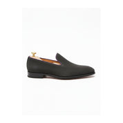 side-view - Men's Gray Suede Moccasins