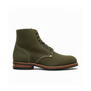 Men's Hunter Green Suede Ankle Boots - side-view