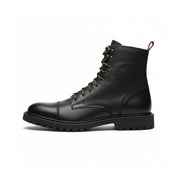 side-view - Men's High Ankle Biker Leather Boots