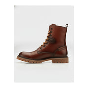 side-view - Men's High Ankle Lace-Up Leather Boots