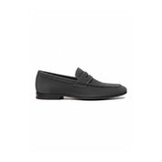 side-view - Men's Leather & Suede Moccasin Loafers
