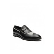 side-view - Men's Leather & Suede Spectator Wingtip Dress Shoes