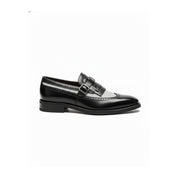 Men's Leather & Suede Spectator Wingtip Dress Shoes - side-view