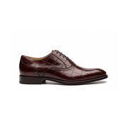 side-view - Men's Maroon Leather Dress Shoes