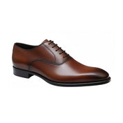 Men's Maroon Leather Oxfords Dress Shoes - side-view