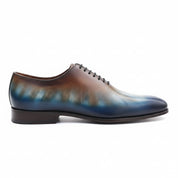 Men's Oxford Patina Leather Dress Shoes - side-view