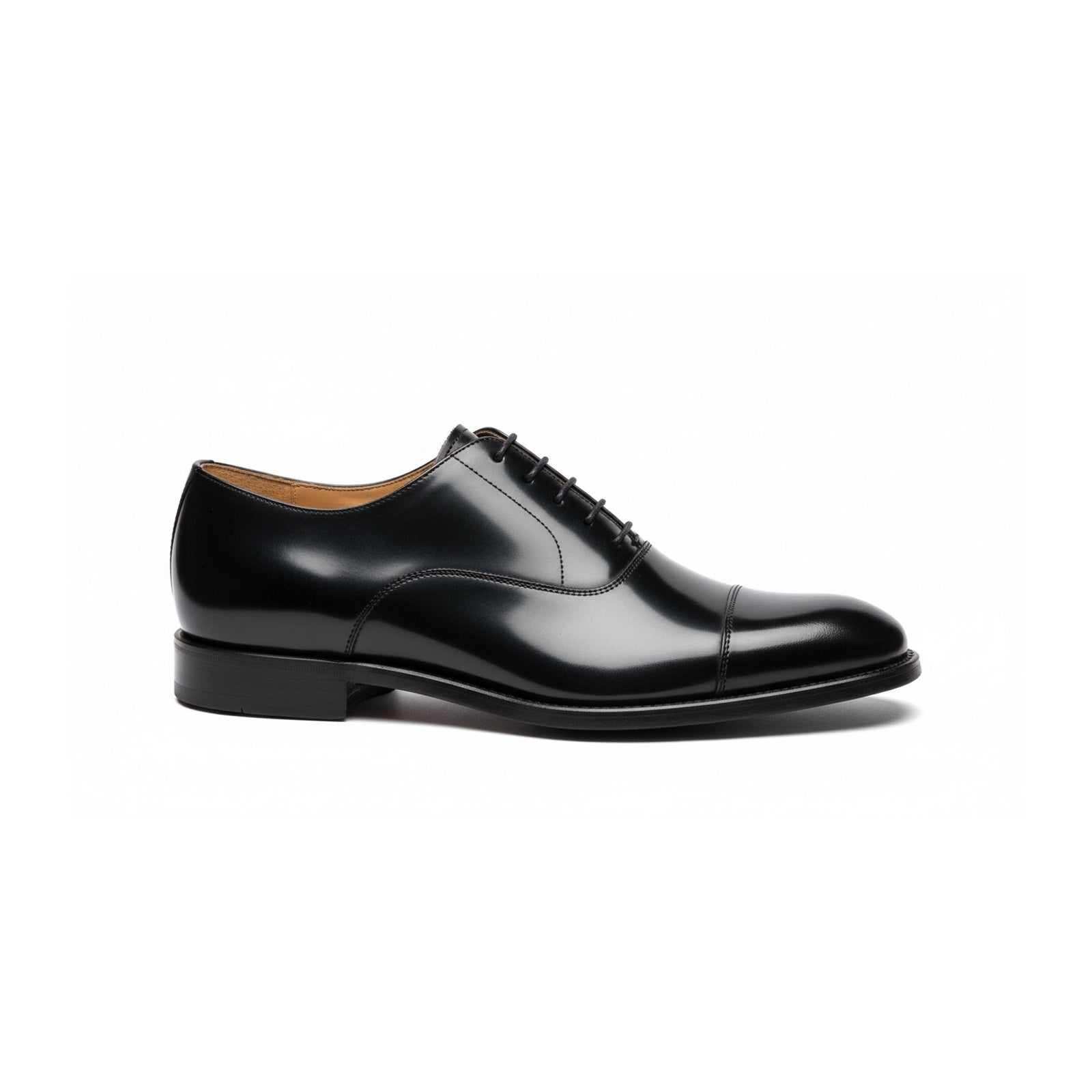 side-view - Men's Polished Cow Leather Oxford Dress Shoes