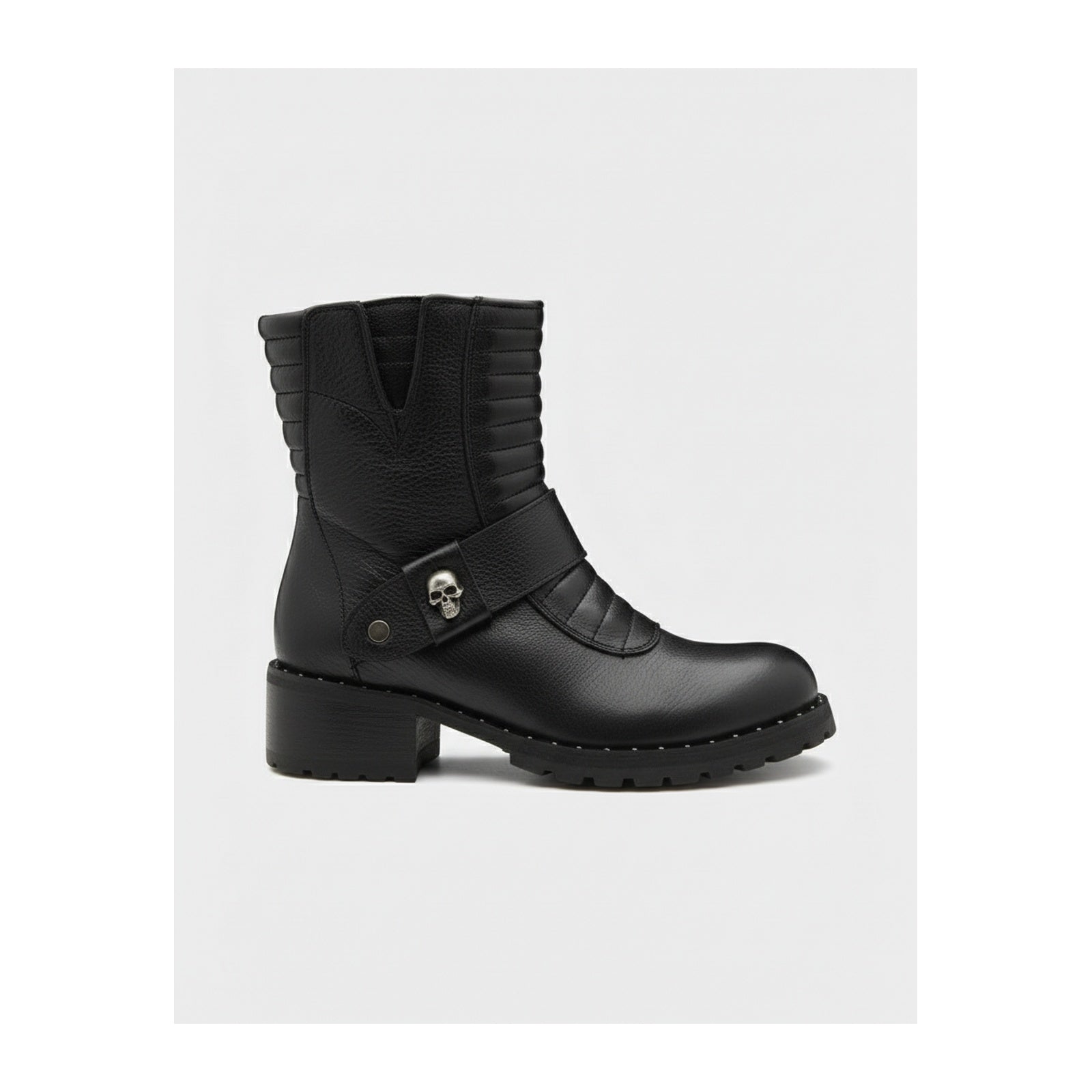 side-view - Men's Protective Leather Motorcycle Boots