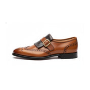 side-view - Men's Two-tone Leather Dress Shoes