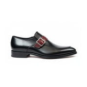 side-view - Men's Two-Tone Leather Moccasins – Black Dress Shoes