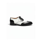 side-view - Men's Two Tone Leather Wingtip Dress Shoes