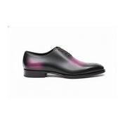 Men's Two-Tone Patina Leather Oxford Shoes - side-view