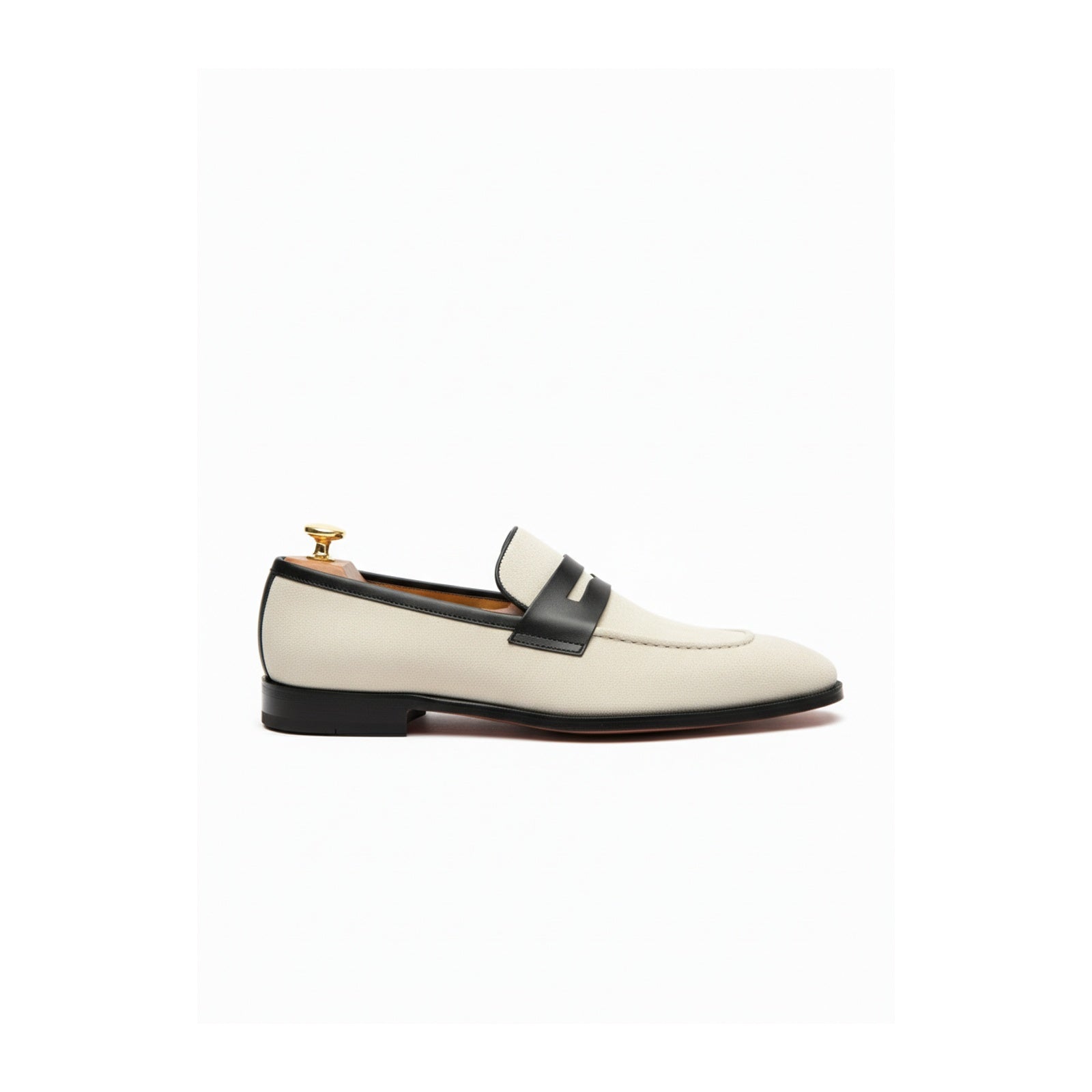 Men's Two-Tone Suede Loafers - side-view