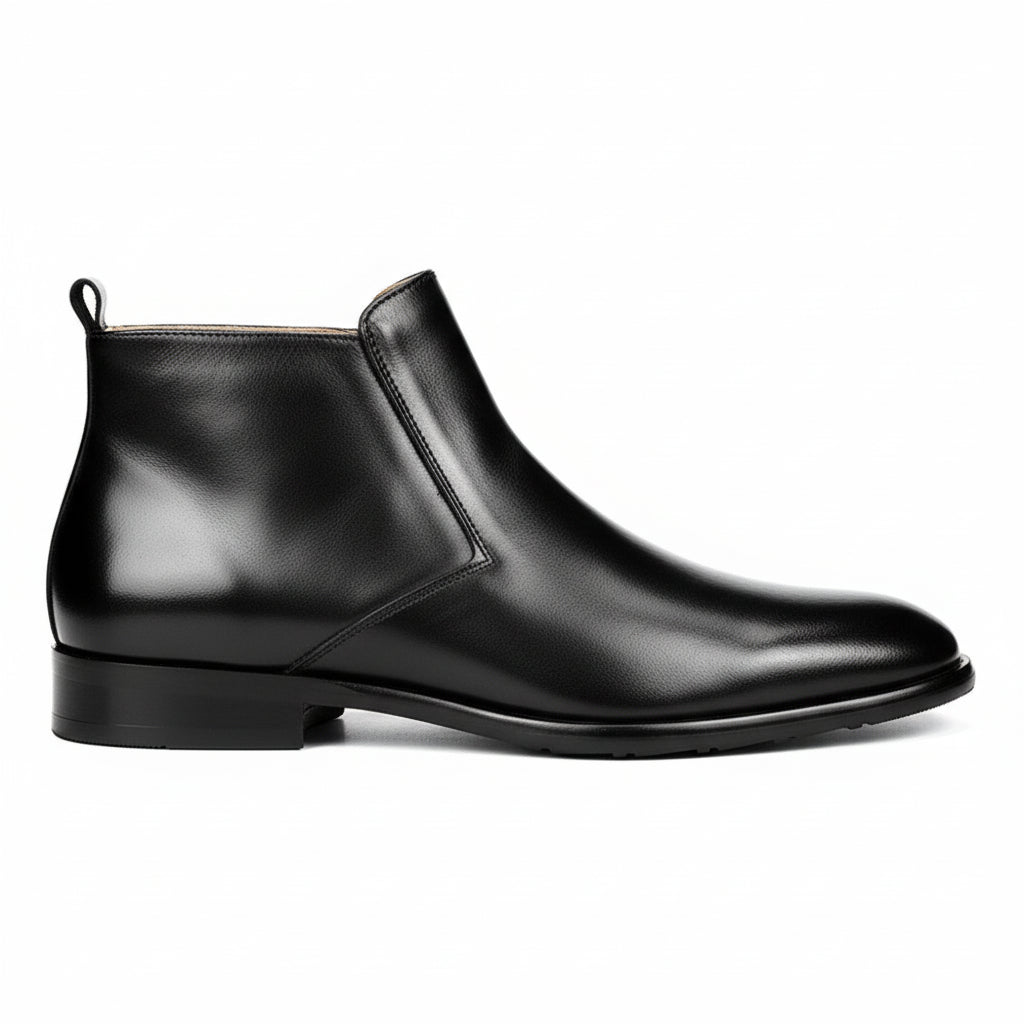 side-view - Men's Vintage Cow Leather Chelsea Boots