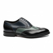 Men's Wing Tip Brogue Lace Up Leather Shoes - side-view