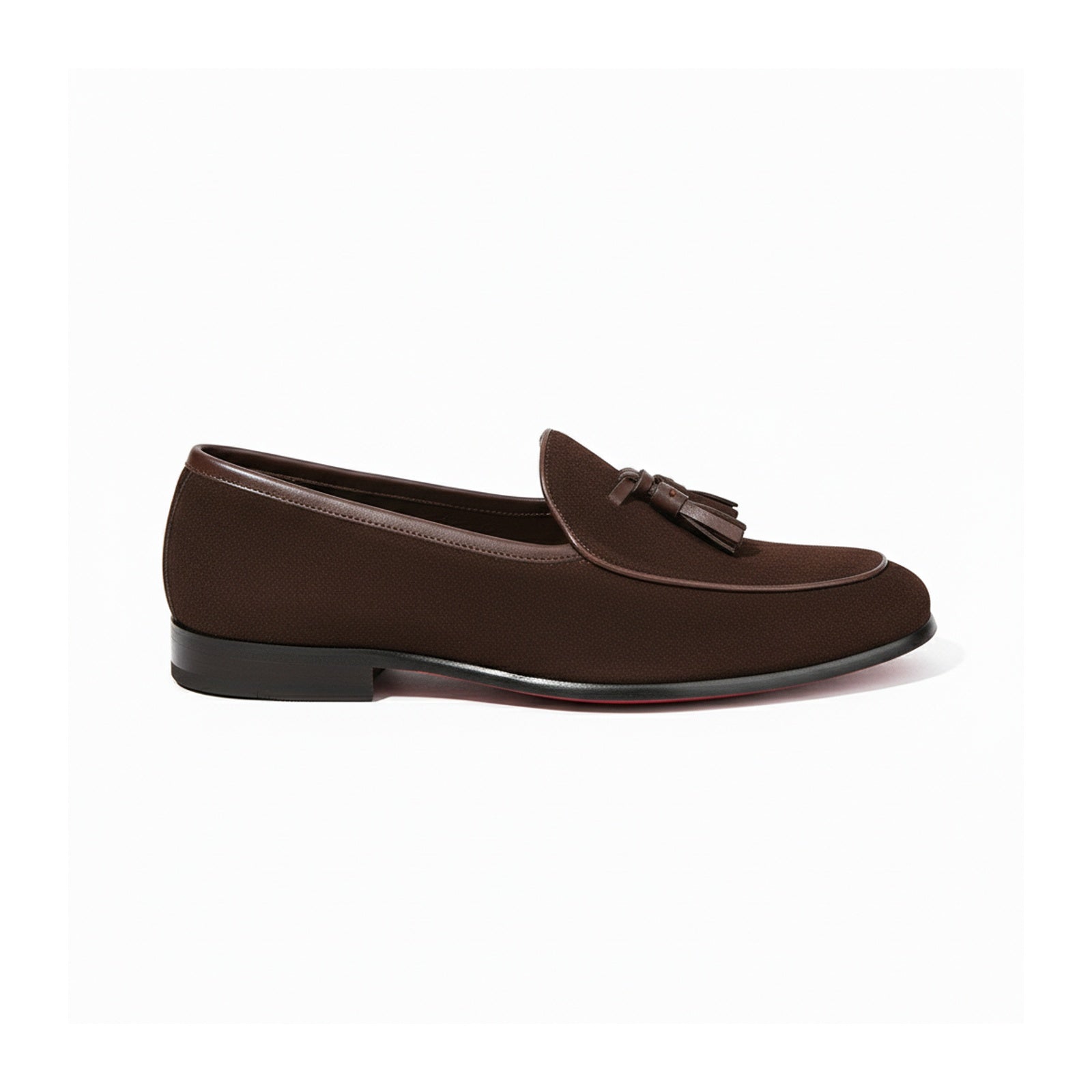 side-view - Suede Slip-On Loafers